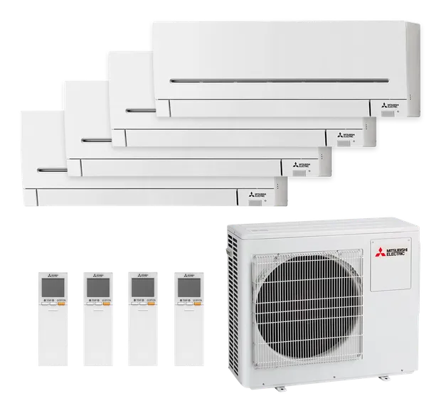 MULTISPLIT MITSUBISHI 4x1 MSZ-4F72VF