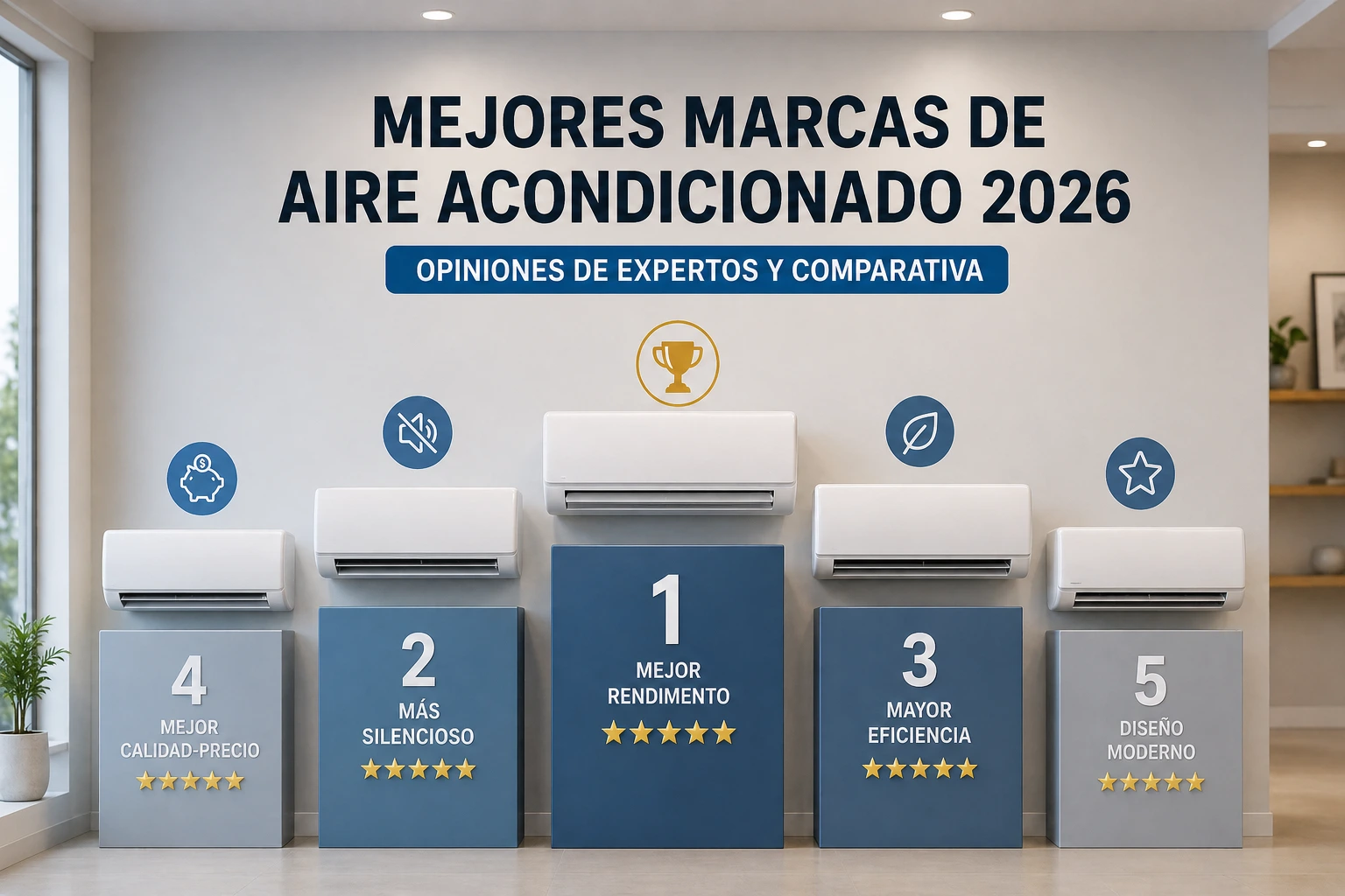 Mejores Marcas de Aire Acondicionado 2026: Opiniones de Expertos y Comparativa